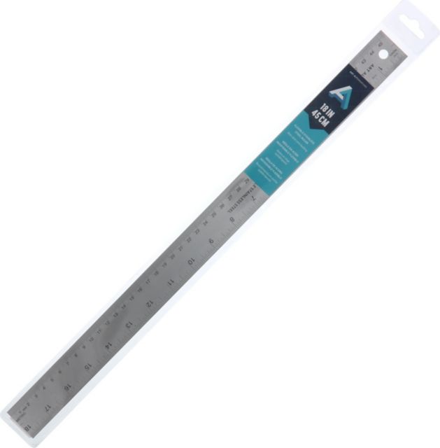 RULER ST STEEL FLEX CORK 18IN